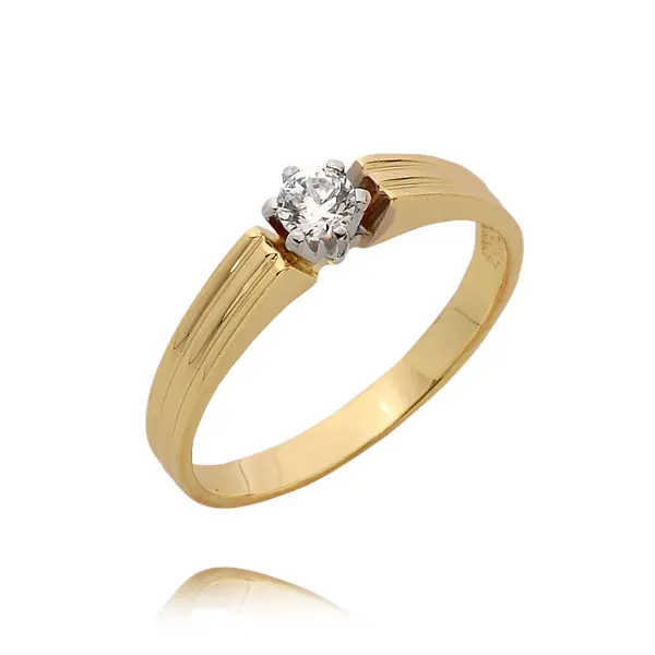 Pierścionek z brylantem - Wzór PB 0076 B