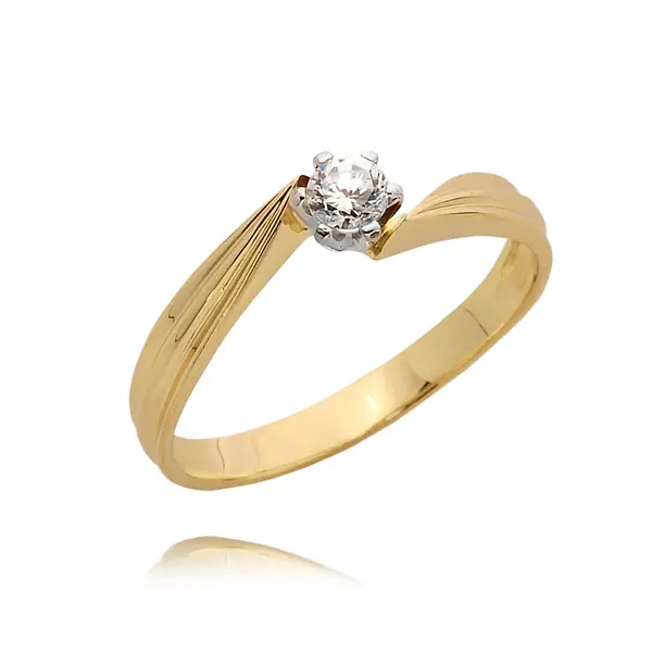 Pierścionek z brylantem - Wzór PB 0077 B