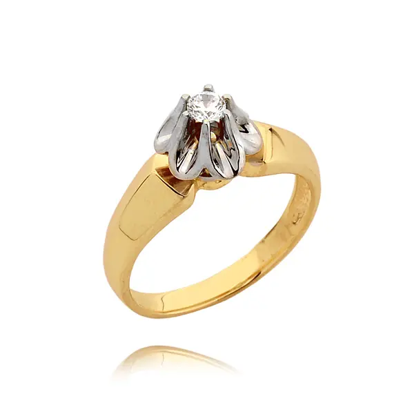 Pierścionek z brylantem - Wzór N 0141 B