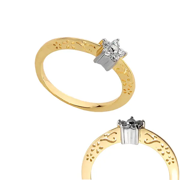 Pierścionek z brylantem - Wzór PB 0181 B