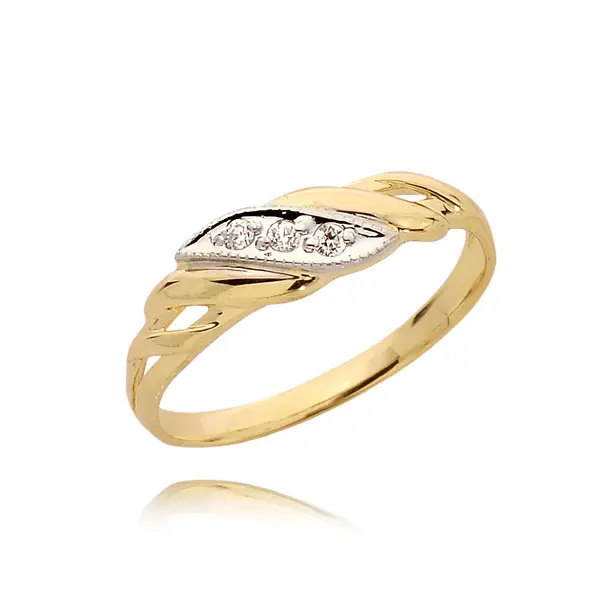 Pierścionek z brylantem - Wzór PB 0036 B