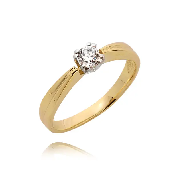 Pierścionek z brylantem - Wzór PB 0074 B