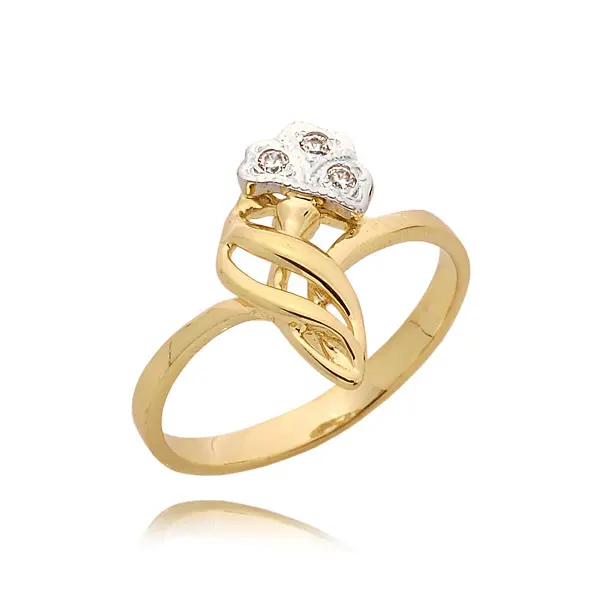 Pierścionek z brylantem - Wzór PB 0008 B