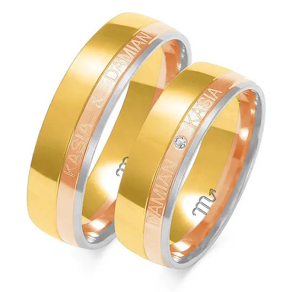 Obrączki ślubne - Wzór OZ 222