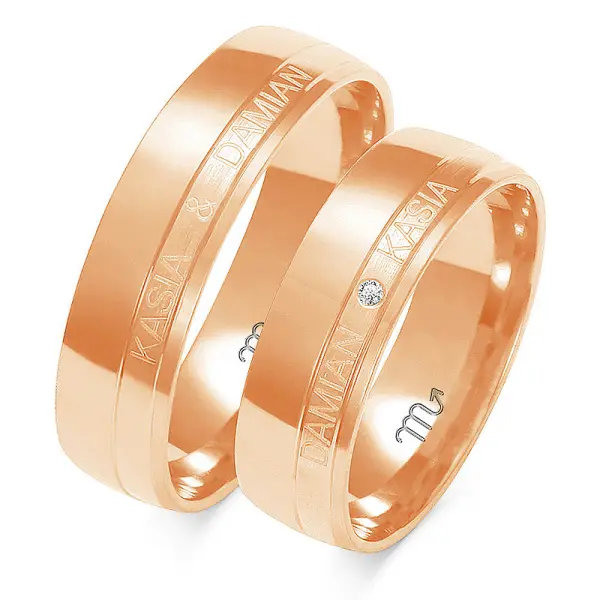 Obrączki ślubne - Wzór OZ 222