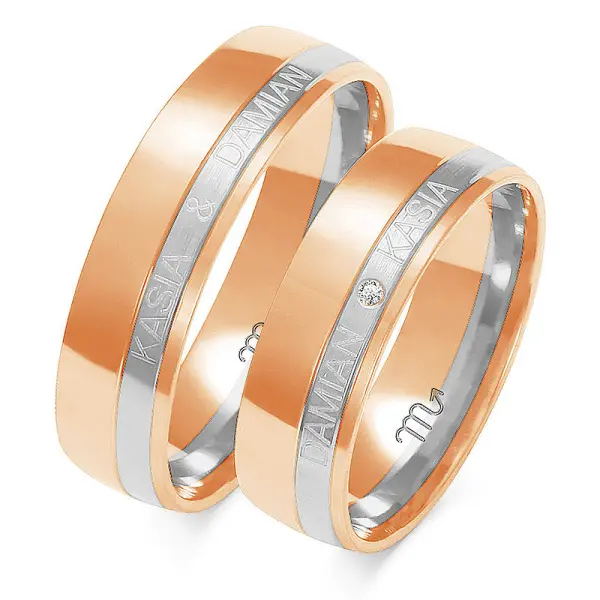 Obrączki ślubne - Wzór OZ 222