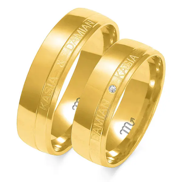 Obrączki ślubne - Wzór OZ 222