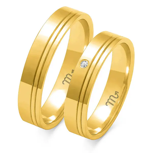 Obrączki ślubne - Wzór OZB 18