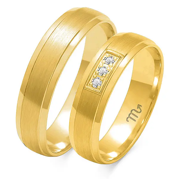 Obrączki ślubne - Wzór OZB 33