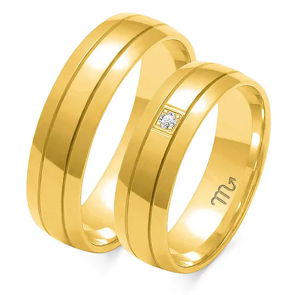 Obrączki ślubne - Wzór OZB 38