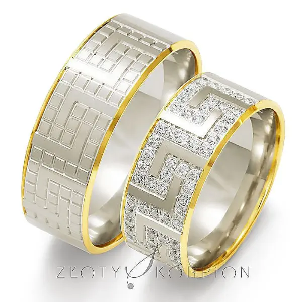 Obrączki ślubne - Wzór OP - 18