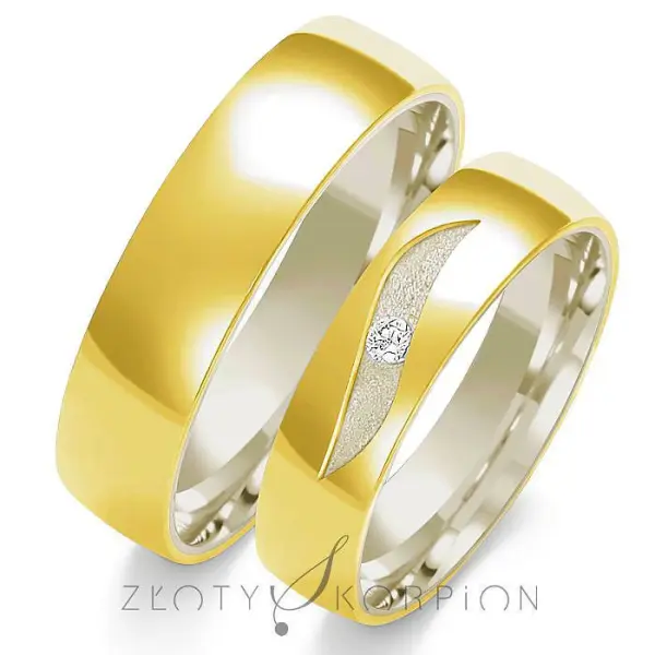 Obrączki ślubne - Wzór OP - 14