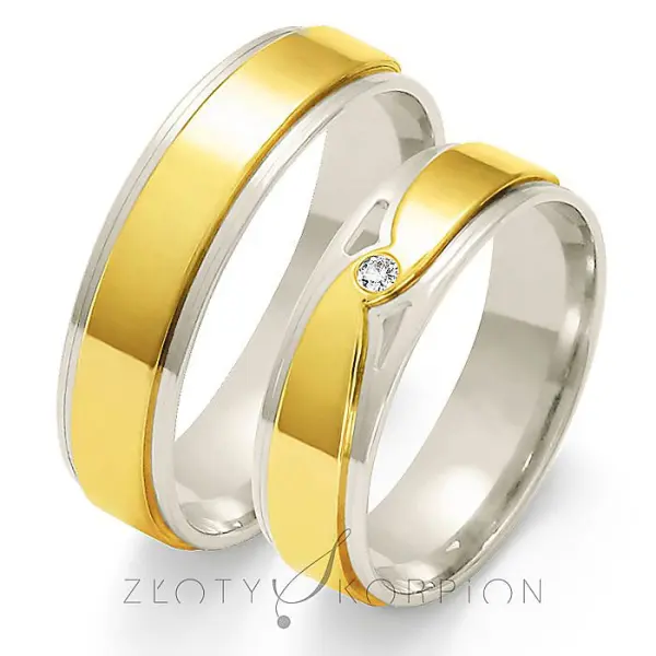 Obrączki ślubne - Wzór OP - 15