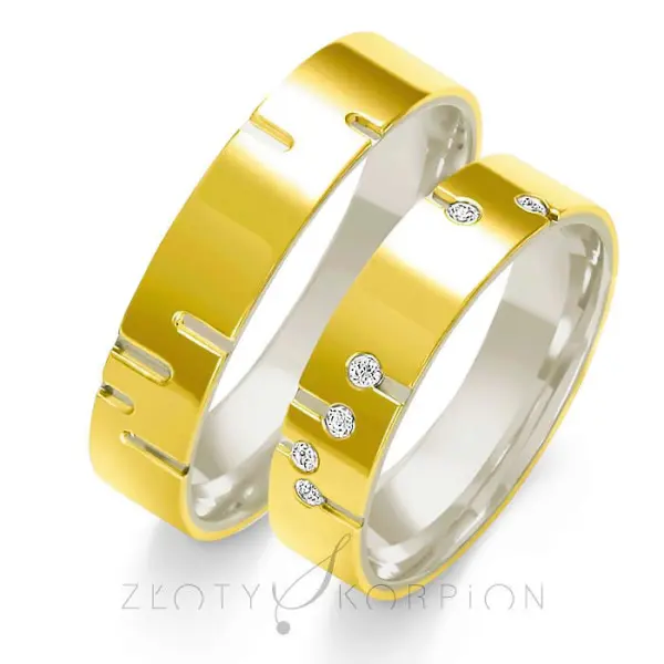 Obrączki ślubne - Wzór OP - 5