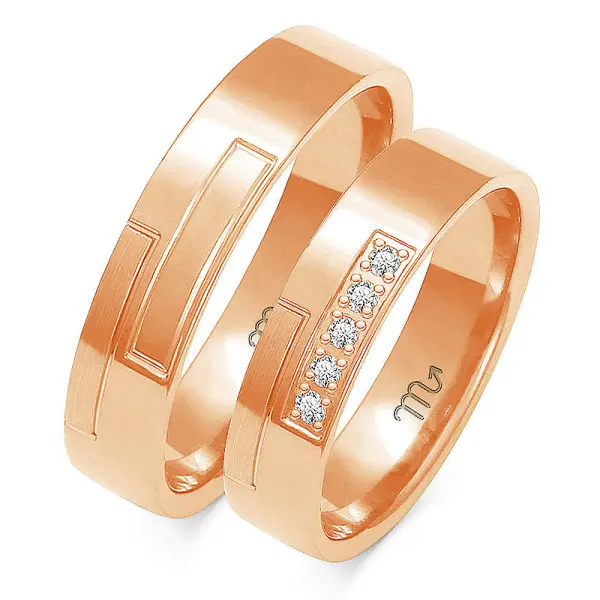 Obrączki ślubne - Wzór OZB 184