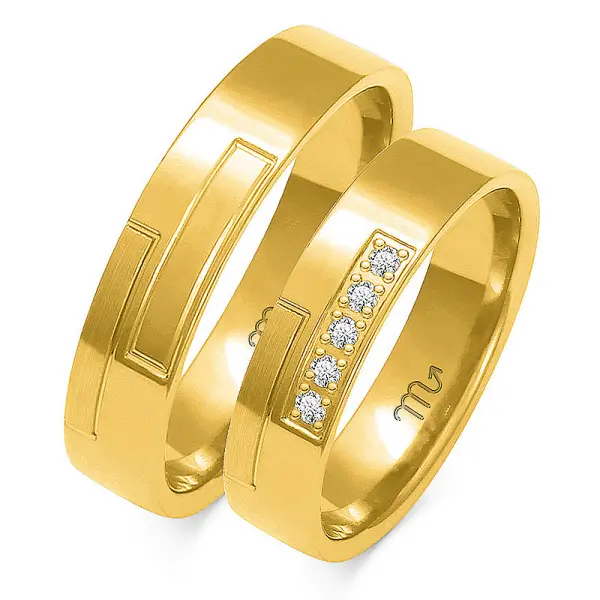 Obrączki ślubne - Wzór OZB 184