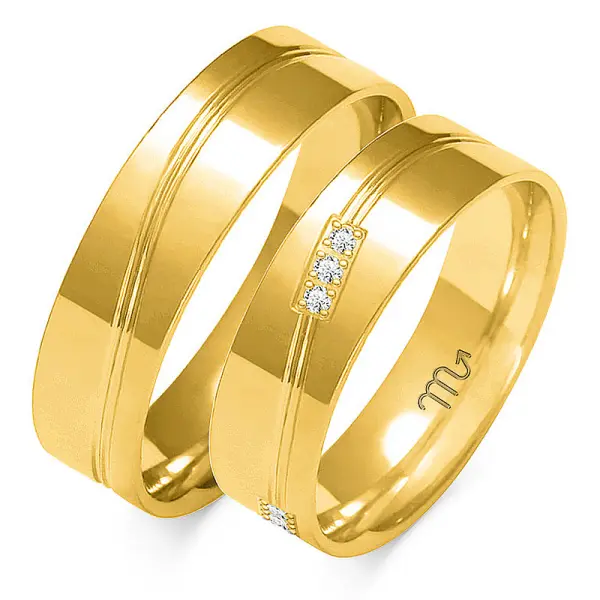 Obrączki ślubne - Wzór OZB 223