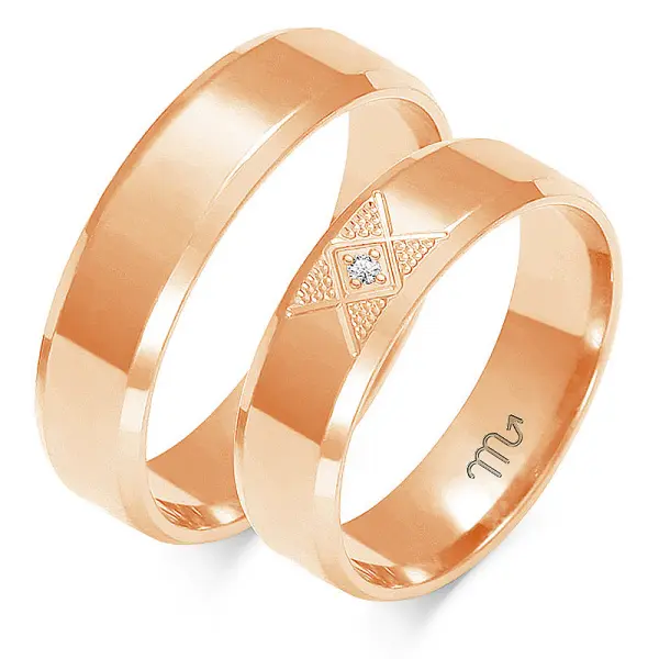 Obrączki ślubne - Wzór OZB 227