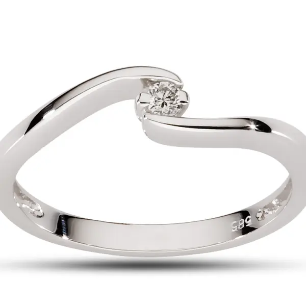 Pierścionek z brylantem - Wzór AZ0002