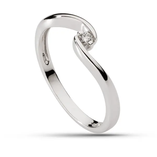 Pierścionek z brylantem - Wzór AZ0002
