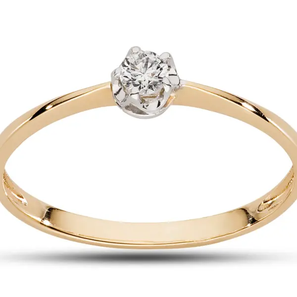 Pierścionek z brylantem - Wzór AZ0006