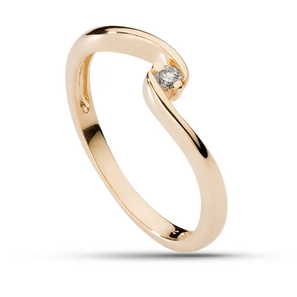 Pierścionek z brylantem - Wzór AZ0001