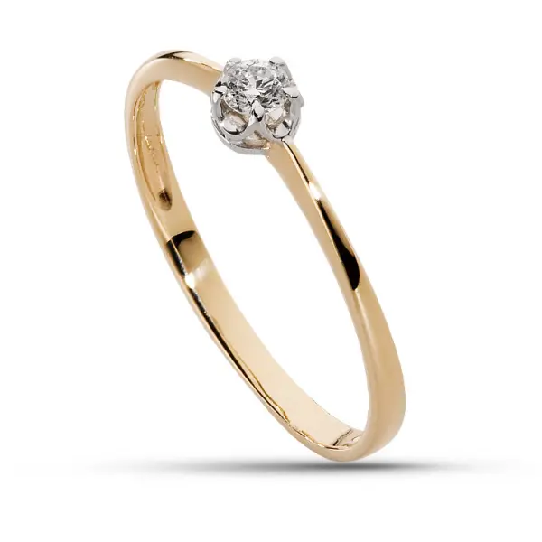 Pierścionek z brylantem - Wzór AZ0006