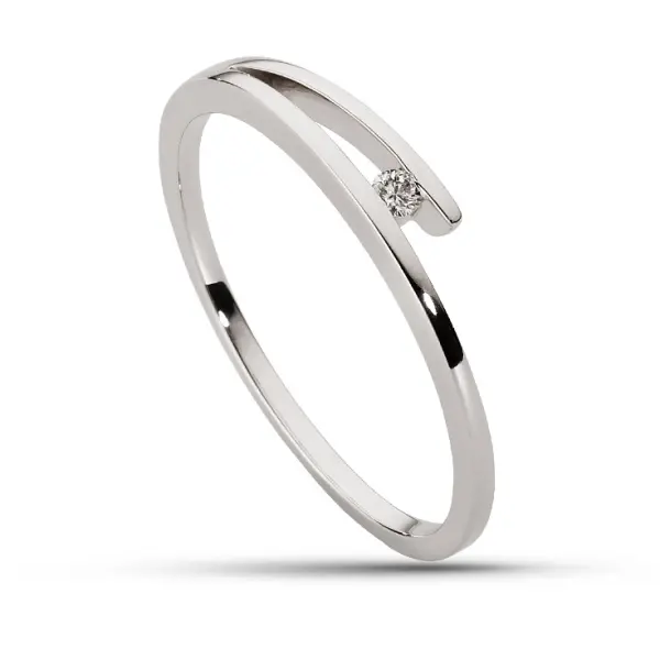 Pierścionek z brylantem -AZ0011