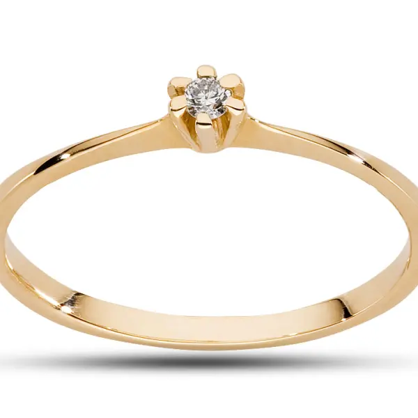 Pierścionek z brylantem - Wzór AZ0027