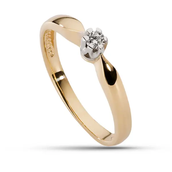 Pierścionek z brylantem - Wzór AZ0028