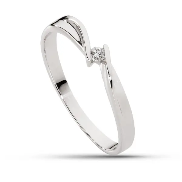 Pierścionek z brylantem - Wzór AZ0022