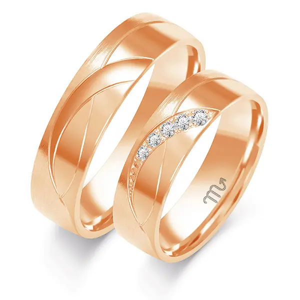 Obrączki ślubne - Wzór BJA 107