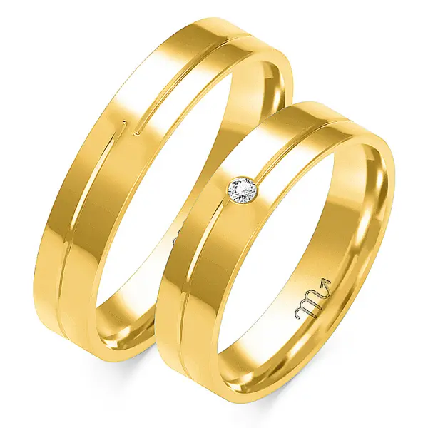 Obrączki ślubne - Wzór OG 80