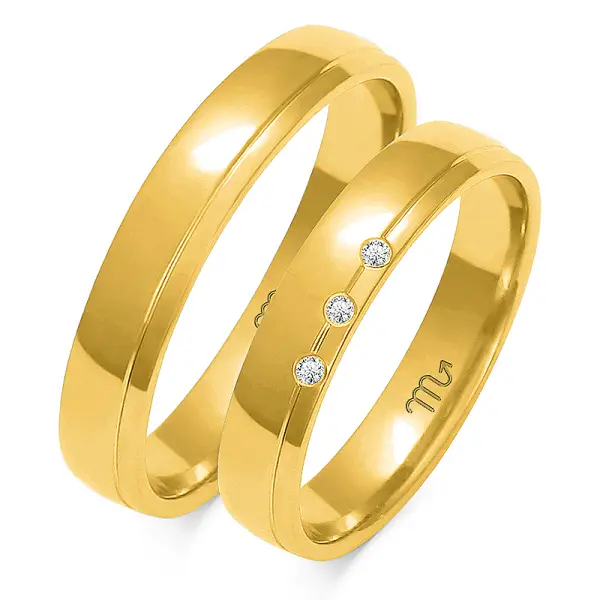 Obrączki ślubne - Wzór OG 90