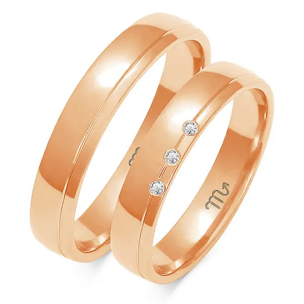 Obrączki ślubne - Wzór OG 90