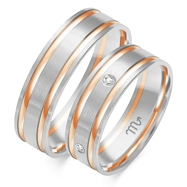 Obrączki ślubne - Wzór OZB 104