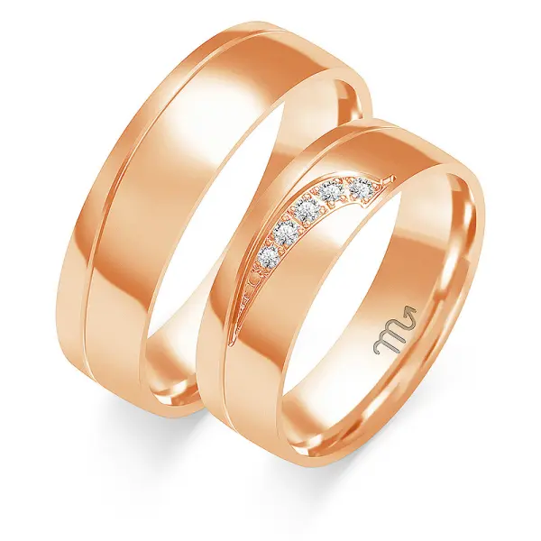 Obrączki ślubne - Wzór OZB 12