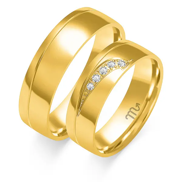 Obrączki ślubne - Wzór OZB 12