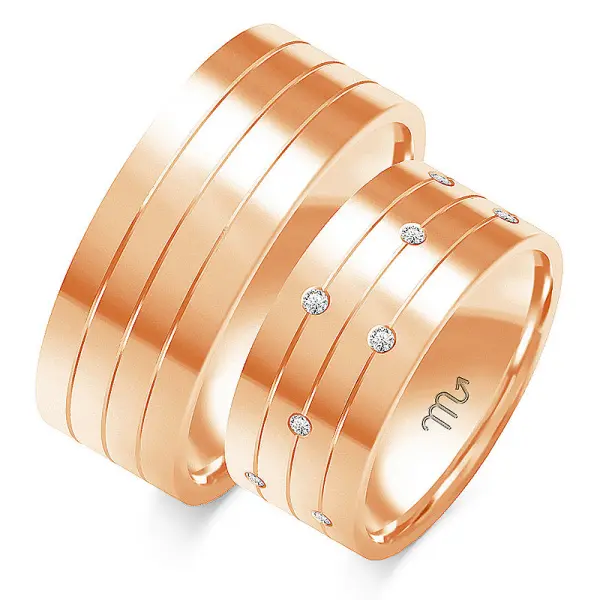 Obrączki ślubne - Wzór OZB 1