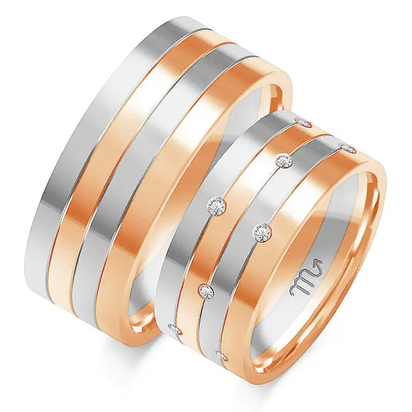 Obrączki ślubne - Wzór OZB 1