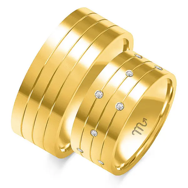 Obrączki ślubne - Wzór OZB 1