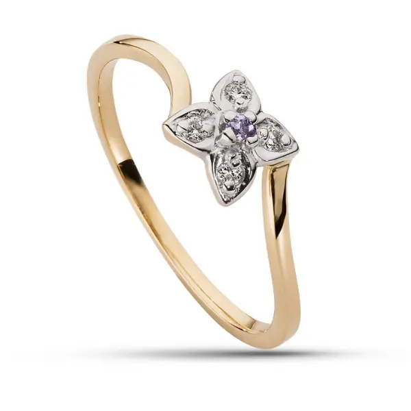 Pierścionek z brylantem - AZ0018