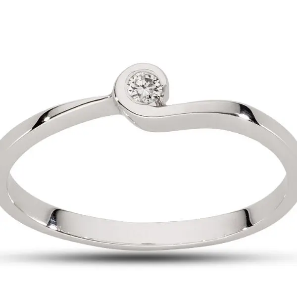 Pierścionek z brylantem - Wzór AZ0016