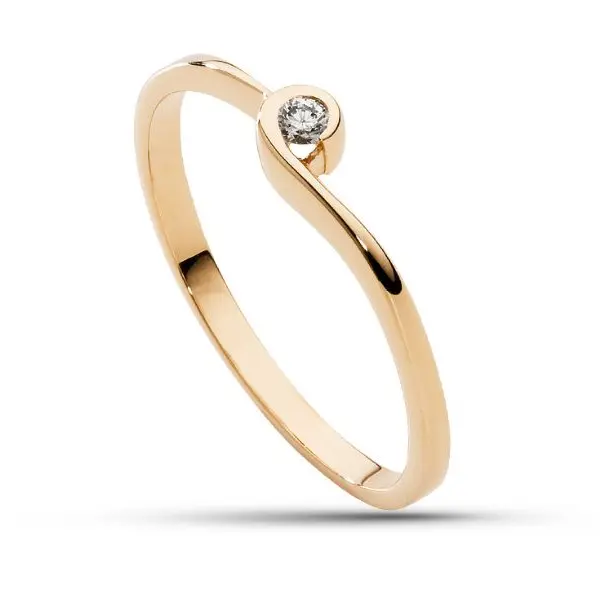 Pierścionek z brylantem - Wzór AZ0015