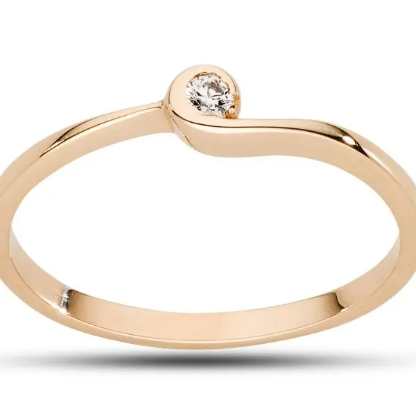 Pierścionek z brylantem - Wzór AZ0015