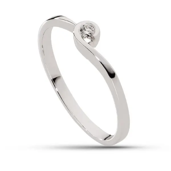 Pierścionek z brylantem - Wzór AZ0016