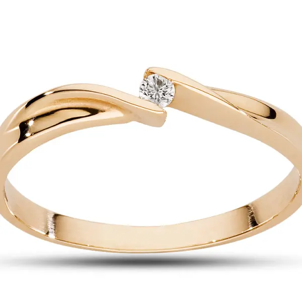 Pierścionek z brylantem - Wzór AZ0021