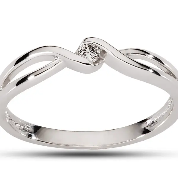 Pierścionek z brylantem - Wzór AZ0025