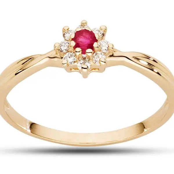 Pierścionek z brylantem - Wzór AZ0012