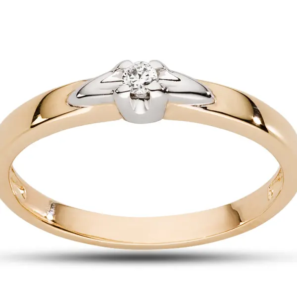 Pierścionek z brylantem - Wzór AZ0038